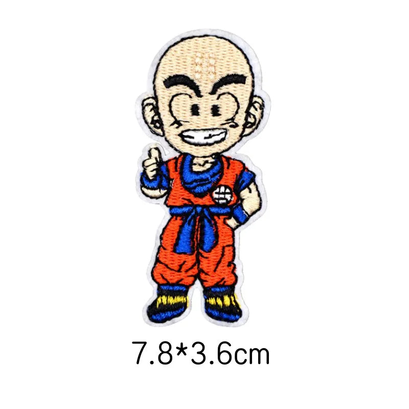 Écusson brodé Dragon Ball - Goku enfant au bâton rouge