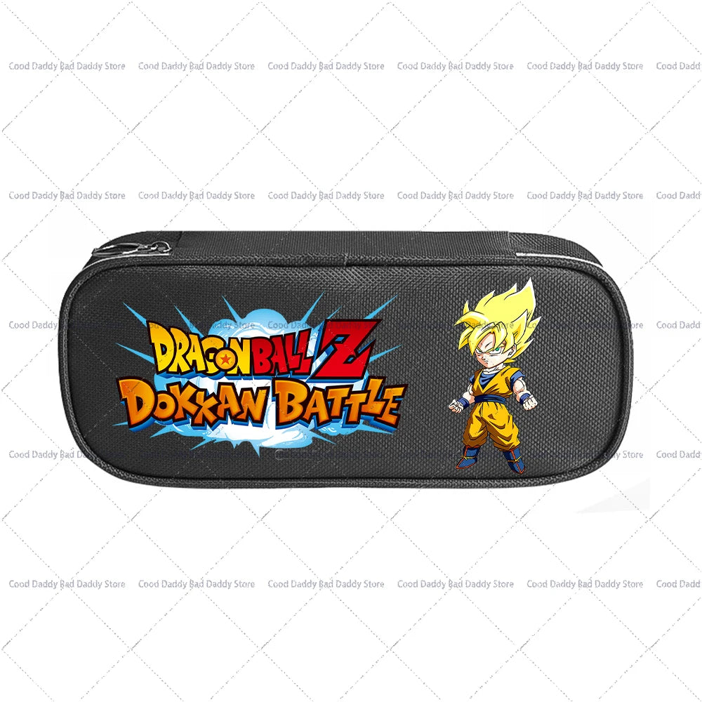 Trousse à crayons colorée Dragon Ball - Goku et logo Dokkan Battle