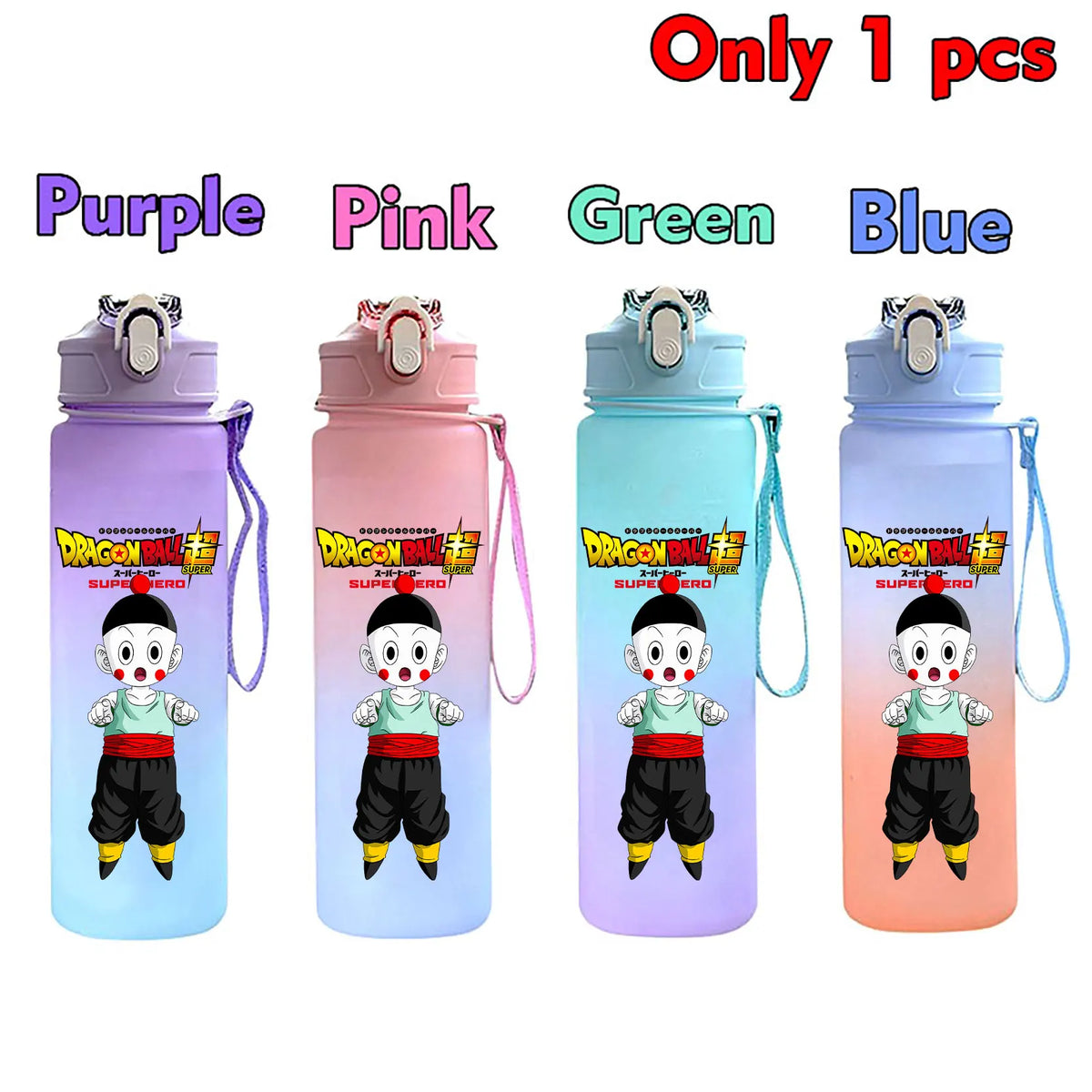 750 ml Dragon Ball bottle - Goku Vegeta and Trunks