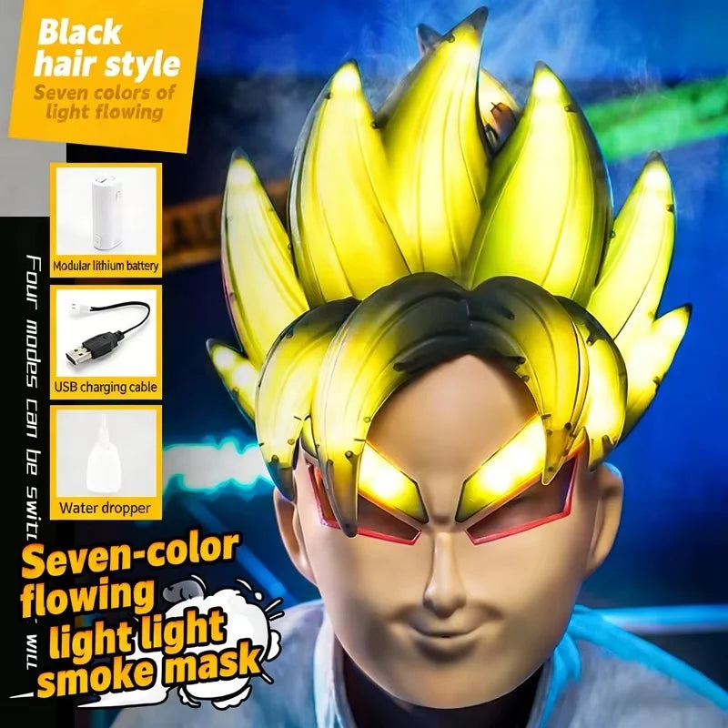 Geel Dragon Ball lichtmasker - Goku Super Saiyan