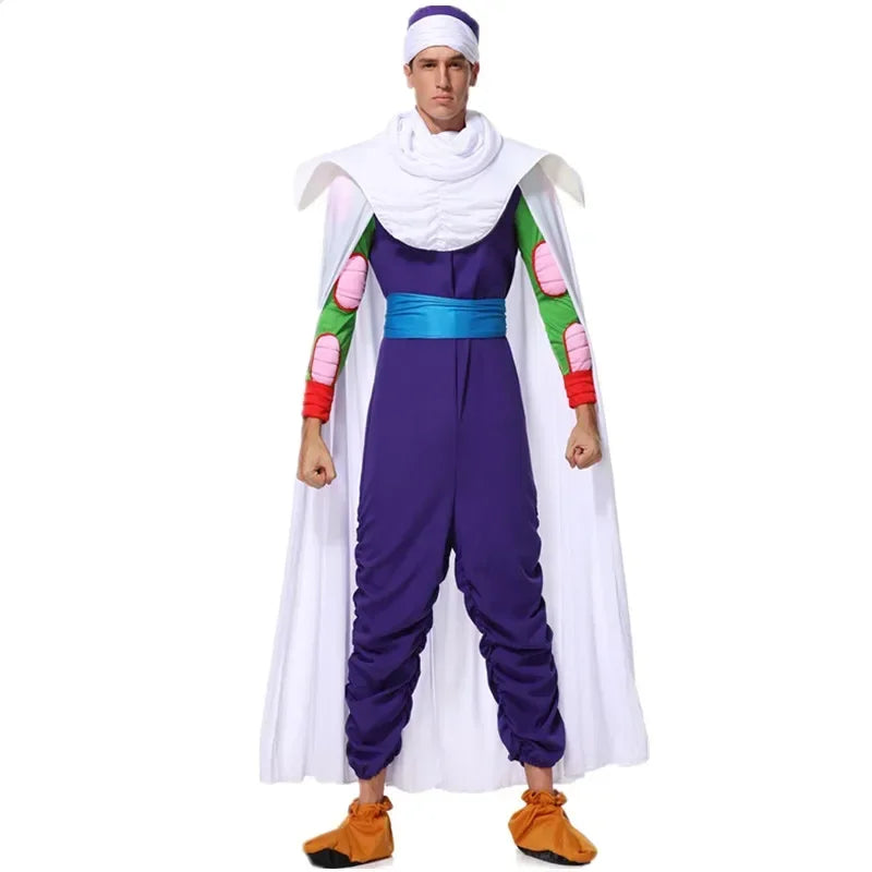 Costume violet et blanc Dragon Ball - Piccolo avec cape