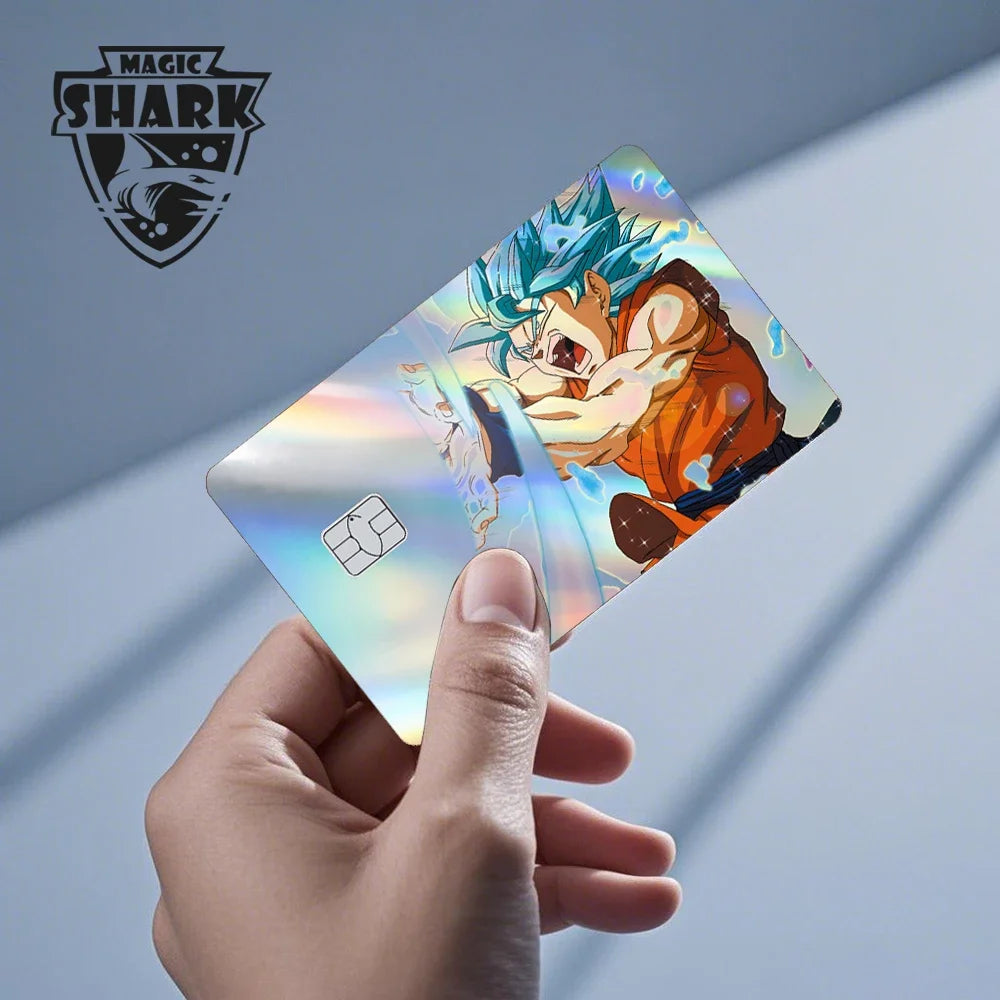 Dragon Ball Bankkarte Aufkleber - Saiyan Krieger