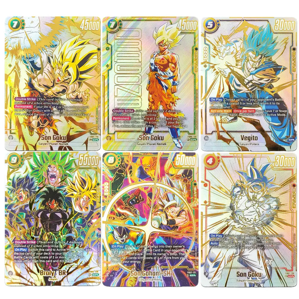 Dragon Ball Golden Trading Cards - Goku Vegeta und Broly