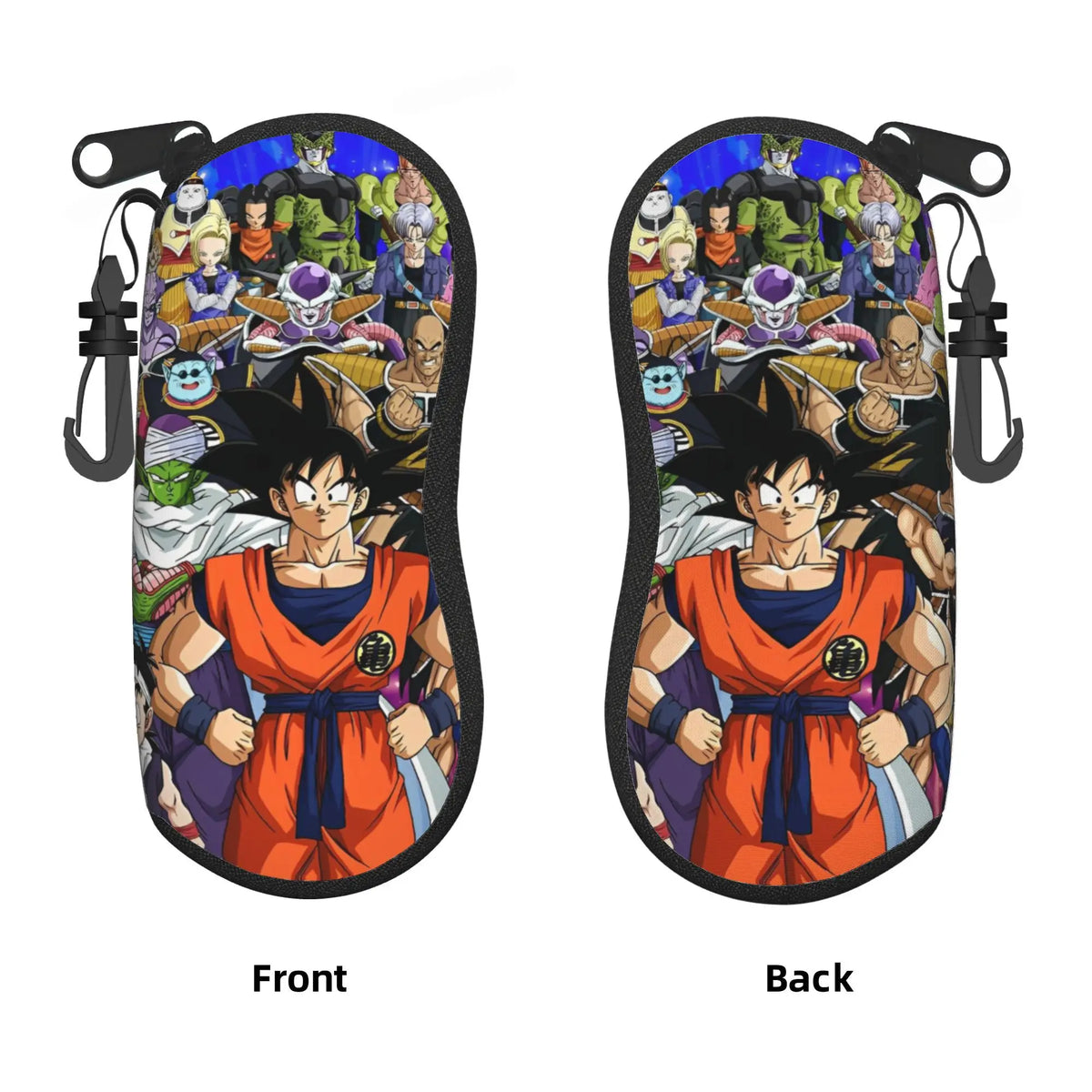 Dragon Ball orange Brillenkoffer - Kind Goku mit rotem Stock