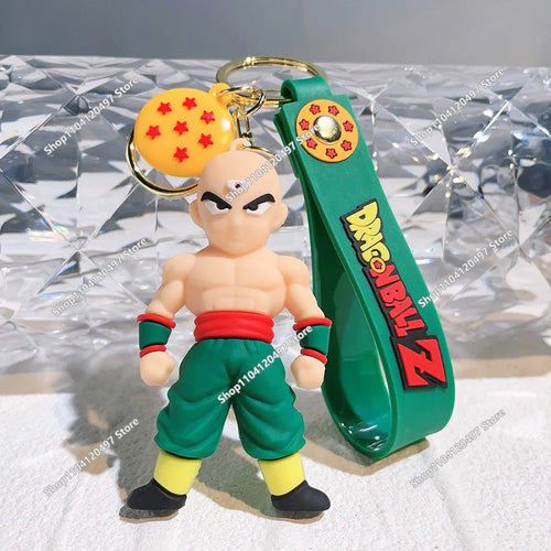 Porte-clés figurine Dragon Ball Tenshinhan et boule de cristal