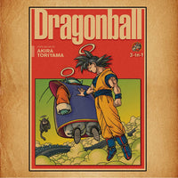Goku and his purple flying car