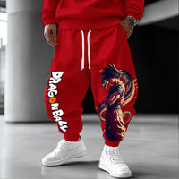 Goku mit Shenron auf rot