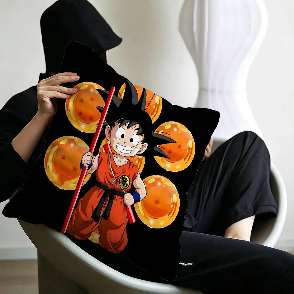 Dragon Ball Kissenbezüge - Kanji Kame Shenron und der junge Goku