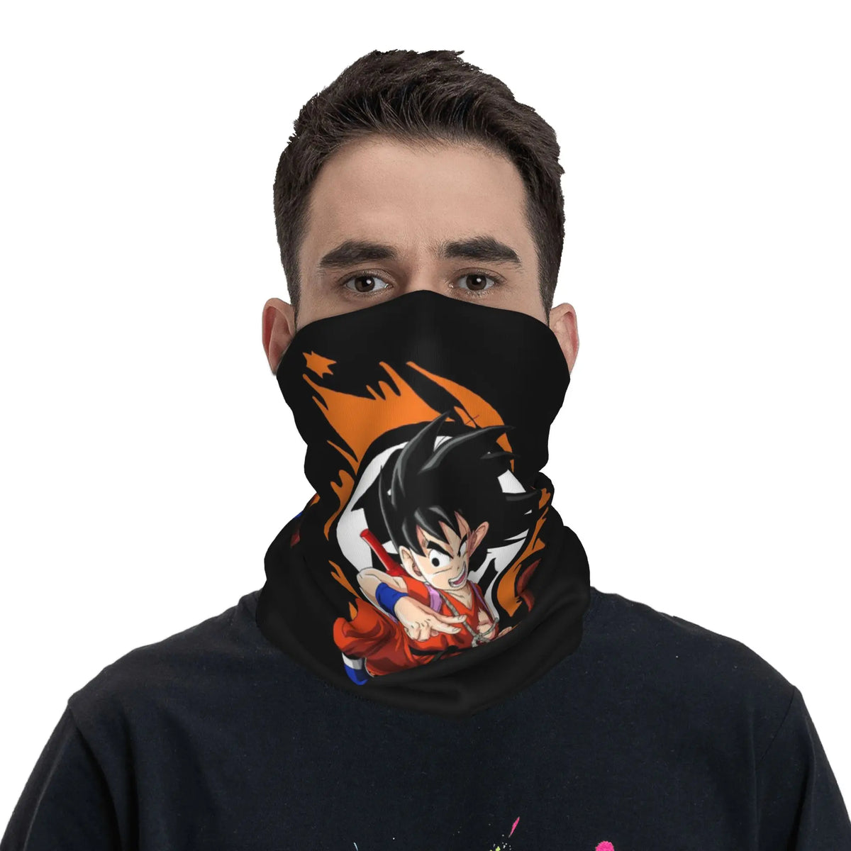 Black Dragon Ball neck tower - Goku and orange symbol