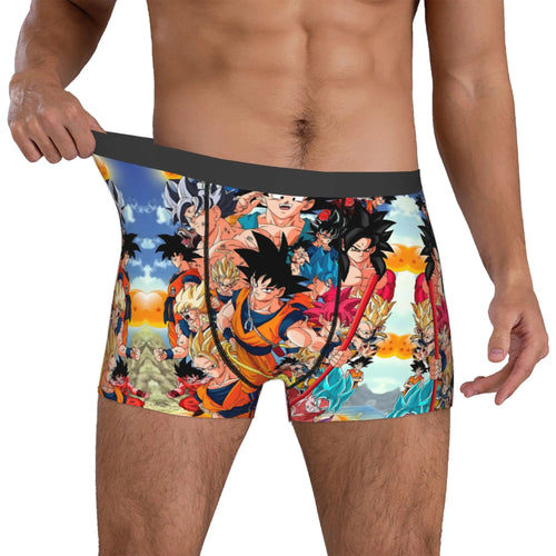 Boxer multicolore Dragon Ball - Goku e eroi della saga