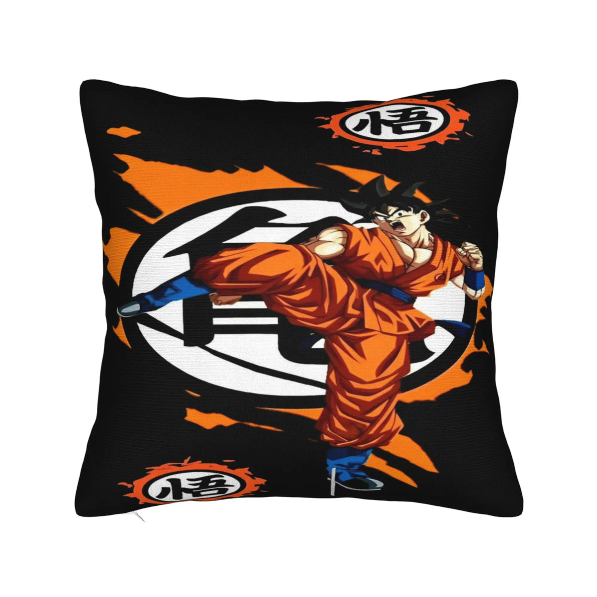 Dragon Ball blue cushion cover - Child Goku on magic cloud