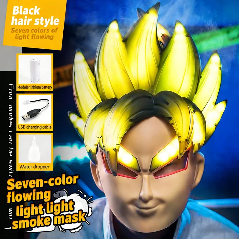 Geel Dragon Ball lichtmasker - Goku Super Saiyan