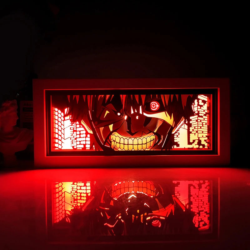 Quadro luminoso viola Dragon Ball - Goku Ultra Istinto sguardo