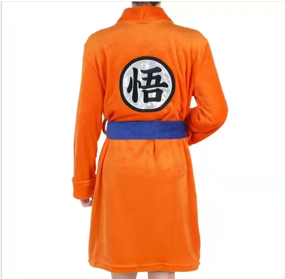 Dragon Ball oranje badjas - kanji Go en blauwe riem