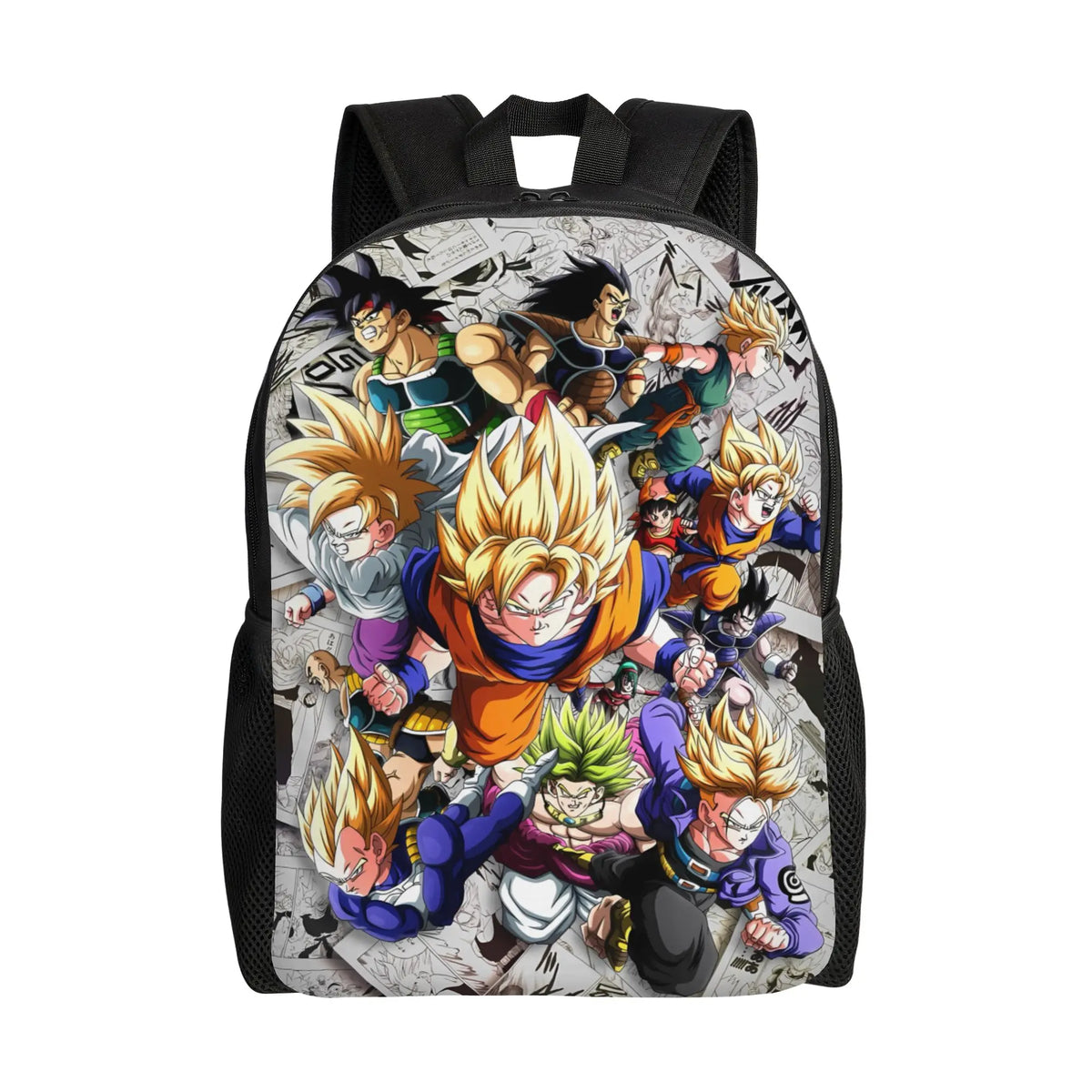 Mochila naranja Dragon Ball - Goku niño sosteniendo una bola de cristal