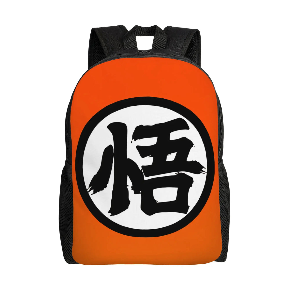 Mochila naranja Dragon Ball - Goku niño sosteniendo una bola de cristal
