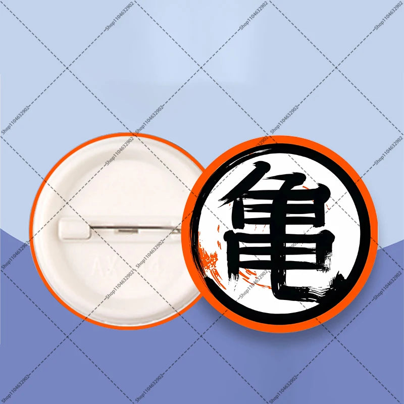 Distintivi rotondi Dragon Ball - Goku bambino e kanji Go