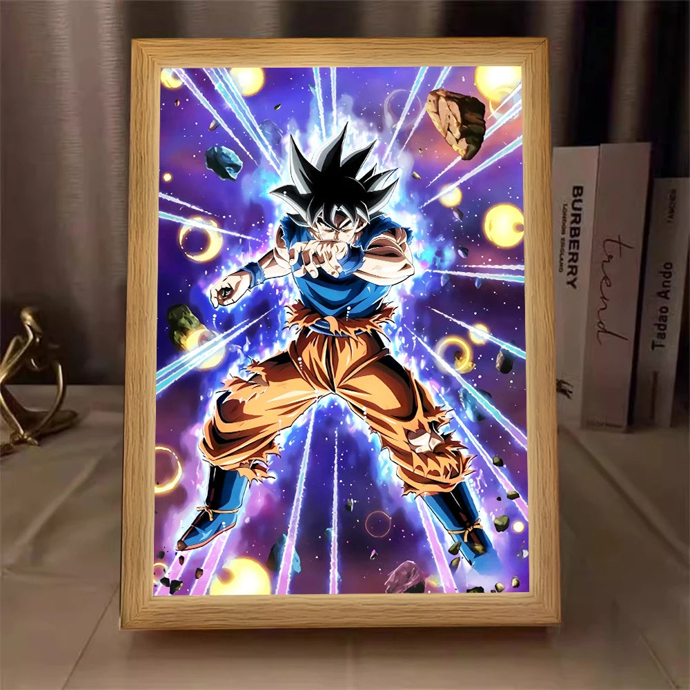 Dragon Ball Lichtrahmen - Goku und Kristallkugeln