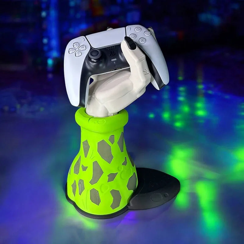 Support de manette Dragon Ball - main de Cell verte et blanche