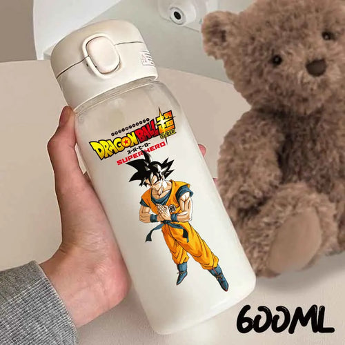 Botella de agua de 600 ml Dragon Ball - Goku con los brazos cruzados