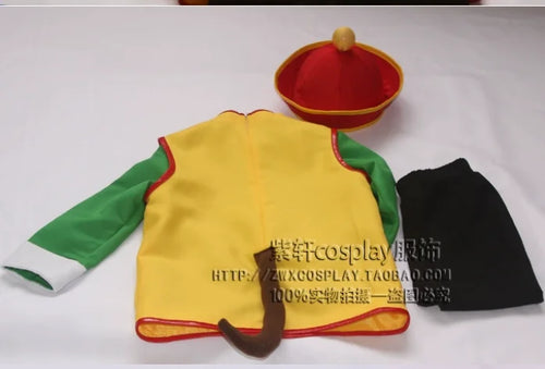 Dragon Ball costume - Gohan child with tunic and red hat