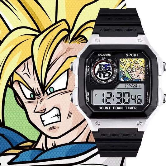 Montre numérique Dragon Ball - Trunks Super Saiyan au regard combatif