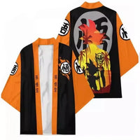 Goku en silhouette et kanji Go