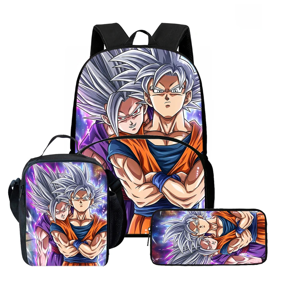 Ensemble sac à dos Dragon Ball - Goku Ultra Instinct aux bras croisés