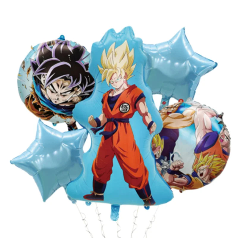 Dragon Ball Geburtstagsgeschirr - Goku und goldener Super Saiyans