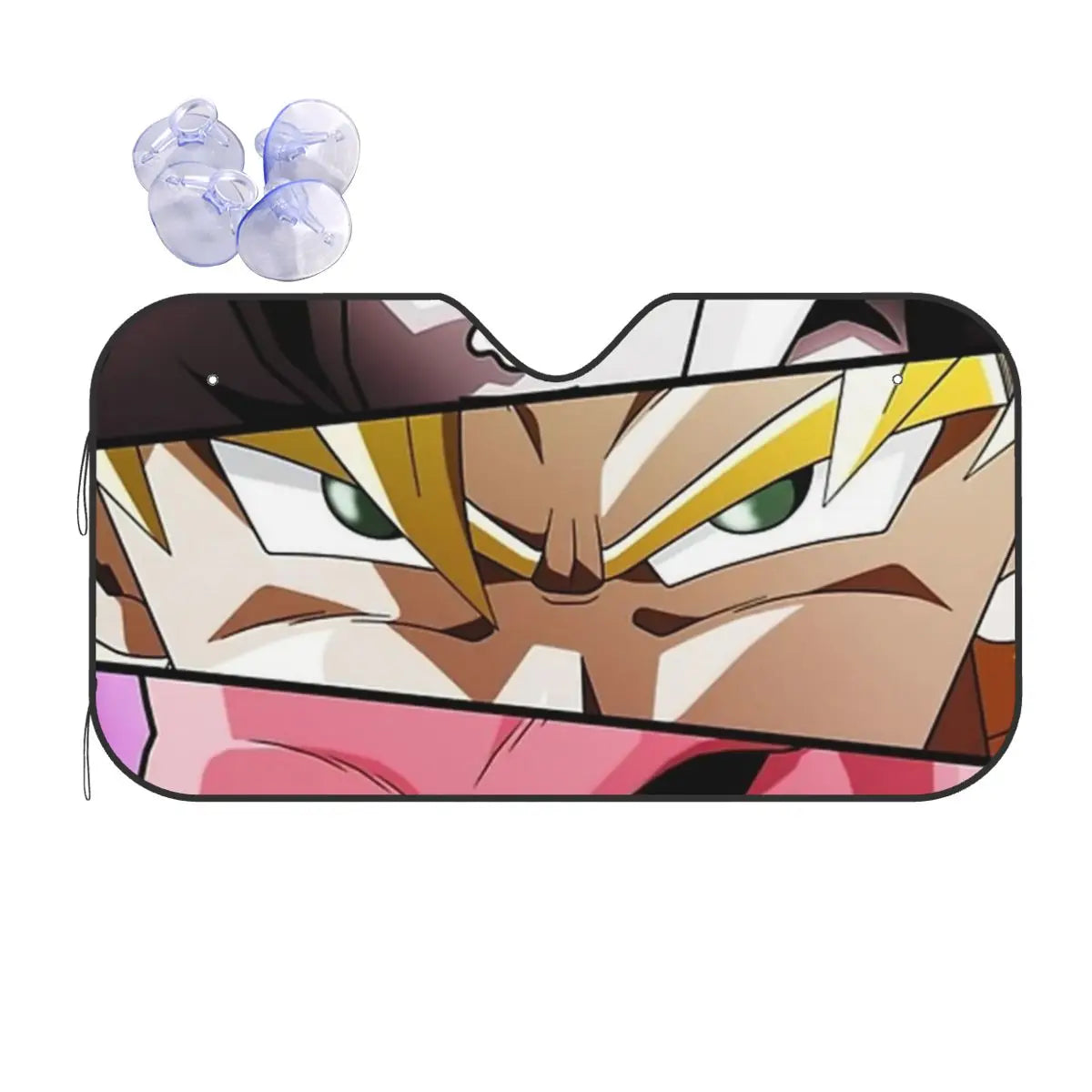 Car sunshade Dragon Ball looks of Saiyan warriors