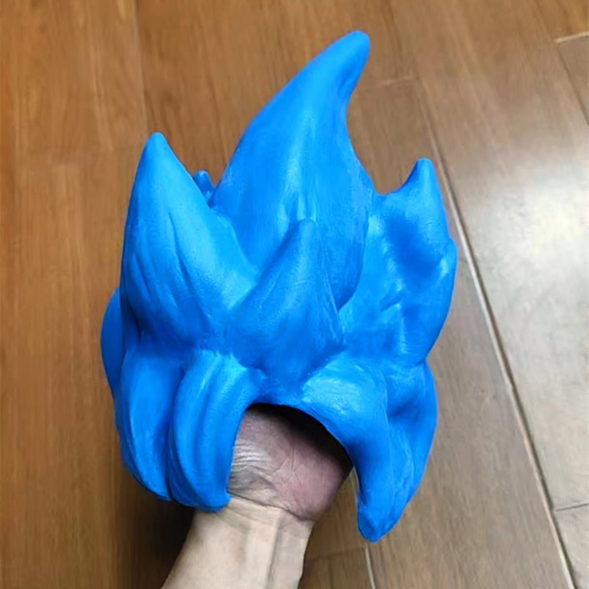 Dragon Ball blauwe cosplay pruik - Goku Super Saiyan Blue
