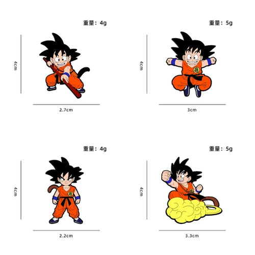 Lot de 4 pin's Dragon Ball - Goku enfant et nuage magique