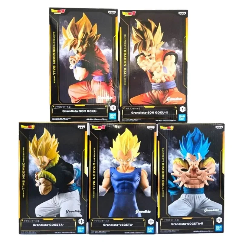 Statua Dragon Ball - Vegeta Super Saiyan in canotta blu Grandista