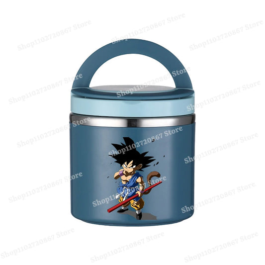 Ronde Blue Dragon Ball Lunch Box - Goku Child en Red Stick