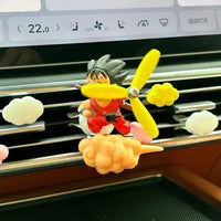 Goku et Vegeta sur nuage