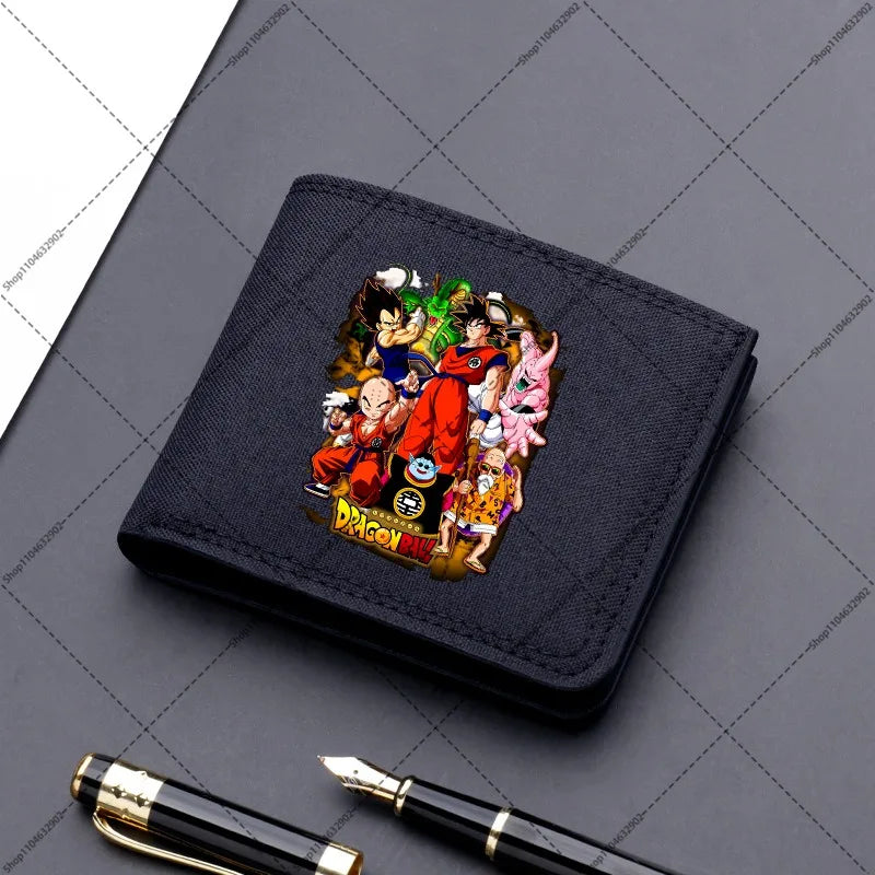 Dragon Ball Brieftasche - Krieger und Kanji Gehen Sie in Schild