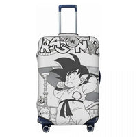 junger Goku im schwarz-weißen Manga