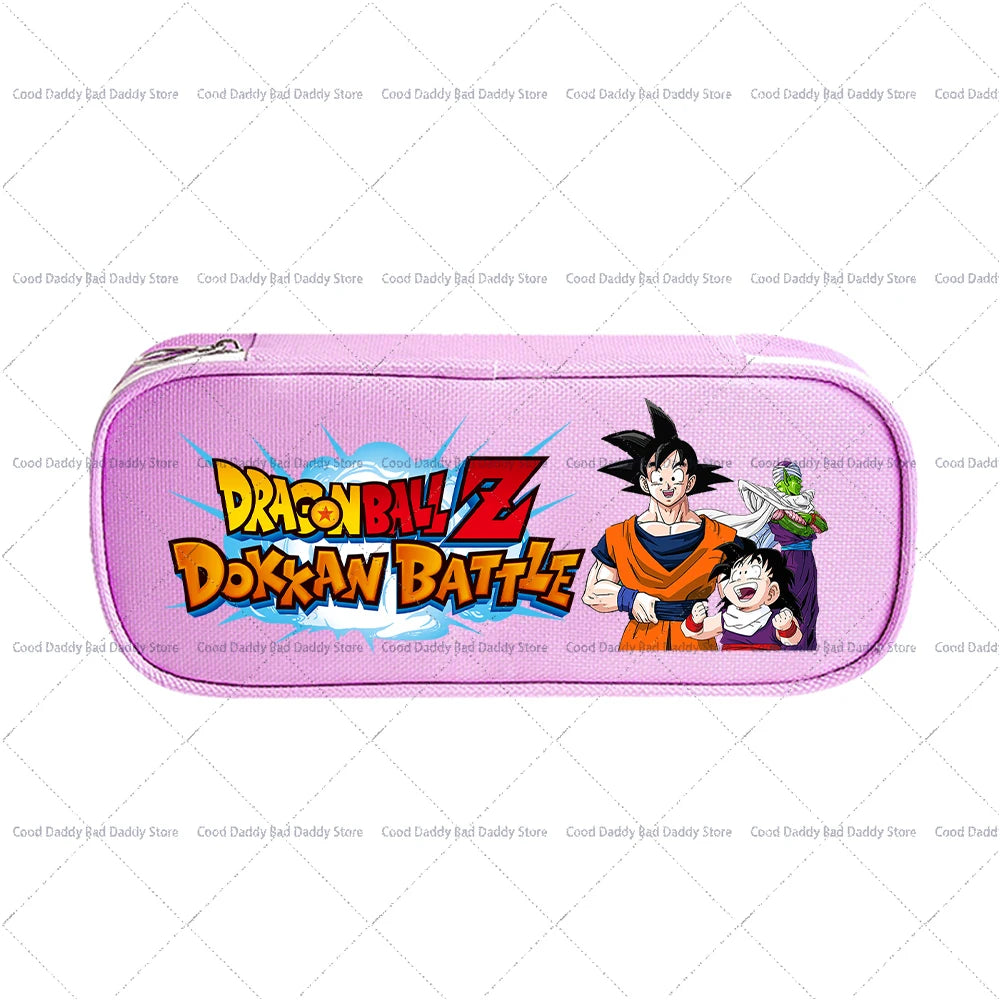 Trousse à crayons colorée Dragon Ball - Goku et logo Dokkan Battle
