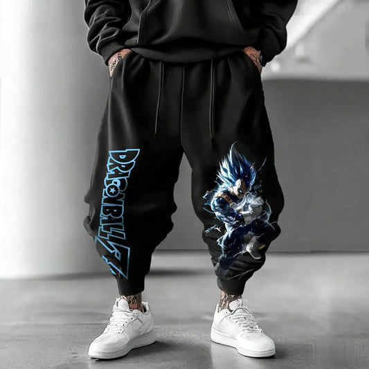 Pantalon de jogging Dragon Ball - Vegeta Super Saiyan Blue noir