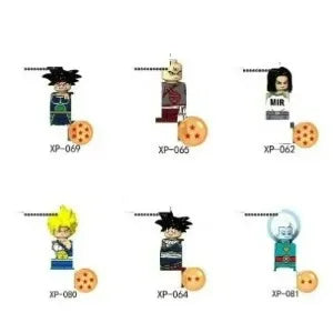 Dragon Ball mini figures to assemble - Saiyan transformations and crystal balls
