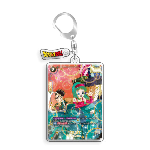 Keychain Dragon Ball Bra GT and Vegeta card by car