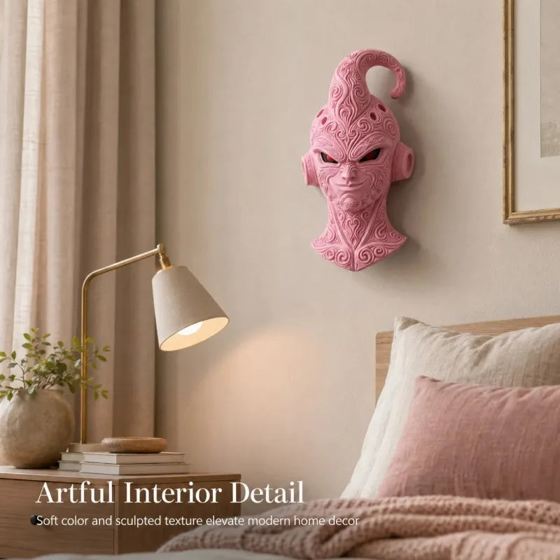 Pink Dragon Ball cosplay masker - Kid Buu