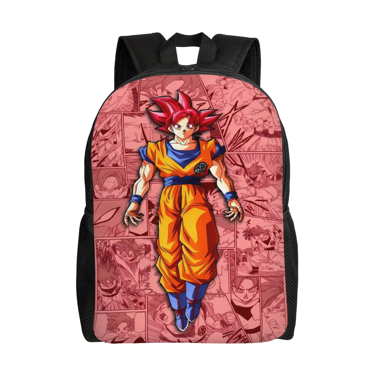 Mochila naranja Dragon Ball - Goku niño sosteniendo una bola de cristal