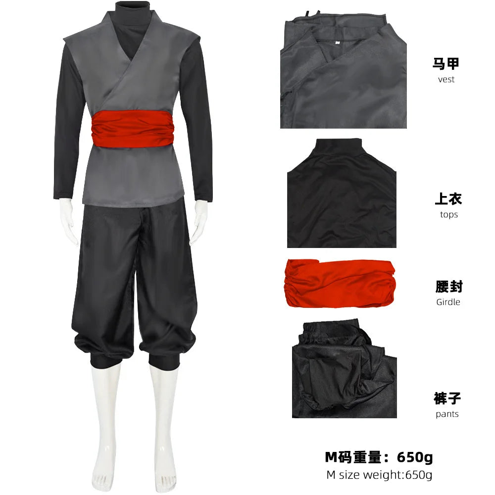 Zwart en grijs Dragon Ball kostuum - Black Goku