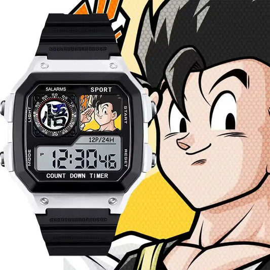 Montre numérique Dragon Ball - Goku souriant en portrait