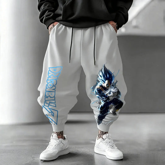 Dragon Ball Joggers - Vegeta Super Saiyan Blue lichtgrijs