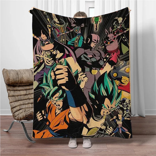 Manta negra Dragon Ball - los Saiyajin y sus adversarios