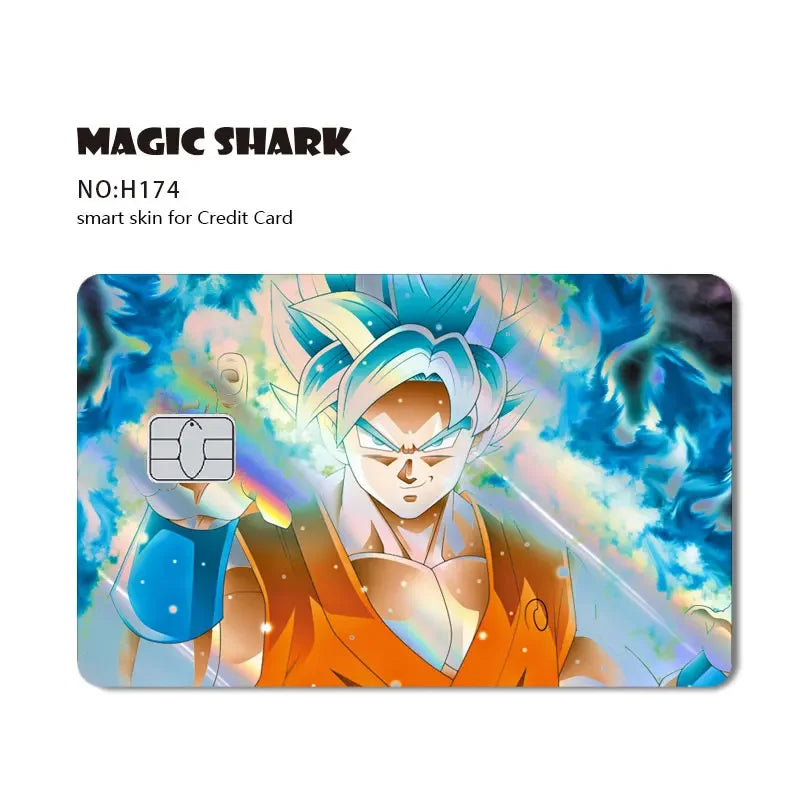 Dragon Ball Bankkarte Aufkleber - Saiyan Krieger