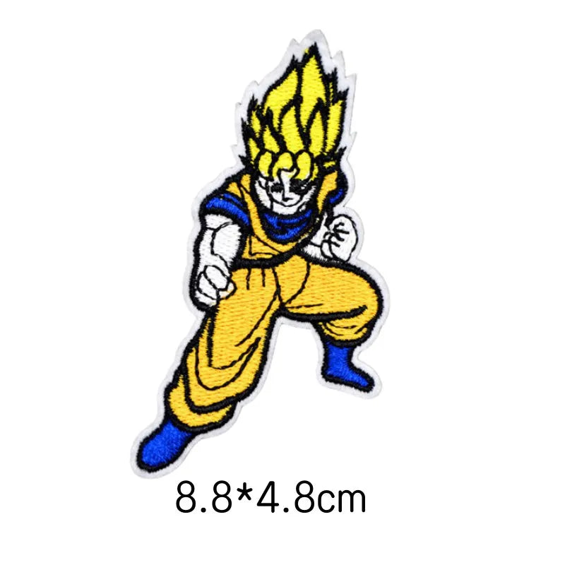 Écusson brodé Dragon Ball - Goku enfant au bâton rouge