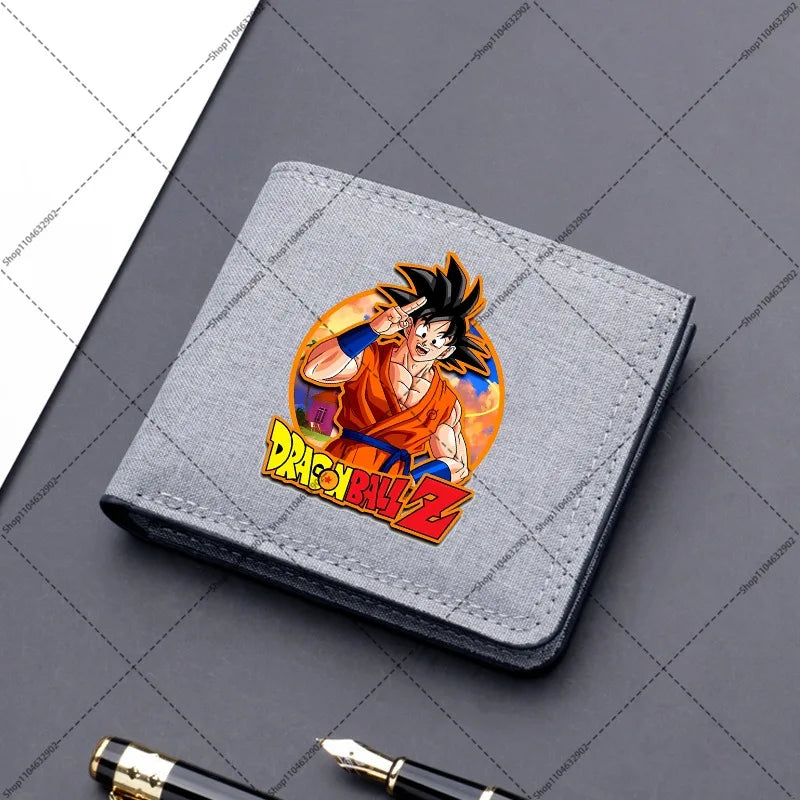 Dragon Ball Brieftasche - Krieger und Kanji Gehen Sie in Schild